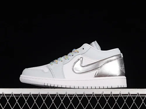 All Categories Air Jordan Jordan Series Basketball Shoes Air Jordan 1 Low Z Edition Air Jordan 1 Low "Gcel" AJ1 Joe 1 Silver Sports Culture Basketball Shoes DX6070-101
